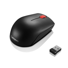 Ratón inalámbrico Lenovo Essential Compact 1600 DPI usb negro