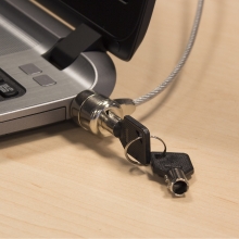 Cable de seguridad Ewent cierre kensington (universal) para portátil - 2 llaves - 1.5m