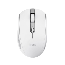 Ratón inalámbrico y Bluetooth Trust Ozaa recargable 6 botones receptor USB-A/USB-C blanco