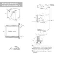 Horno Artica AHB7008X multifunción 70L con display