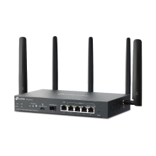Router TP-Link ER706W-4G VPN Gigabit Omada 4G+ Cat6 Wi-Fi 6 AX3000