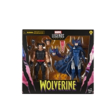 Set figuras hasbro marvel legends series wolverine & lady psylocke