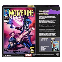 Set figuras hasbro marvel legends series wolverine & lady psylocke