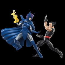 Set figuras hasbro marvel legends series wolverine & lady psylocke