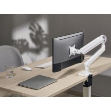 Soporte de mesa Equip 650185 17" a 35" con brazo de gas blanco