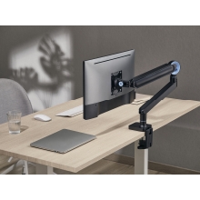 Soporte de mesa Equip 650184 17" a 35" con brazo de gas negro