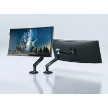 Soporte de mesa Equip 650184 17" a 35" con brazo de gas negro