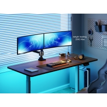 Soporte de mesa Equip 650182 17" a 35" 2 pantallas con brazos de gas negro