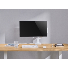 Soporte de mesa Equip 650181 17" a 49" con brazo de gas blanco
