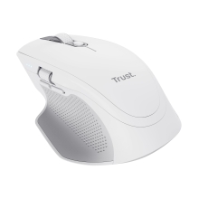 Ratón inalámbrico/Bluetooth Trust Ozaa+ recargable 6 botones 3200 DPI USB-A/C blanco