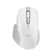 Ratón inalámbrico/Bluetooth Trust Ozaa+ recargable 6 botones 3200 DPI USB-A/C blanco