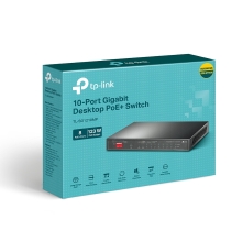 Switch semigestionable TP-Link SG1210MP 9P, 8P Giga PoE/PoE+, 1P Giga SFP RJ45 PoE 123W