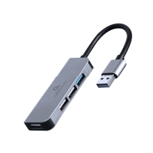 Hub Gembird USB de 4 puertos (1 x USB 3.1 + 3 x USB 2.0)
