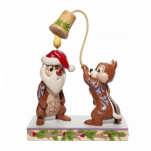 Figura enesco disney chip & dale version navideña