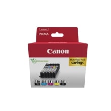 Pack 4 cartuchos originales Canon PGI-580+CLI-581 todos los colores