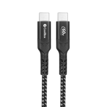 Cable Coolbox USB tipo C macho/macho 60w 1.2m negro