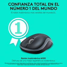 Ratón Inalámbrico Logitech M185 gris