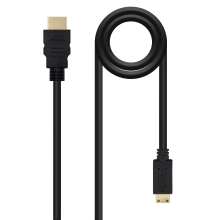 Cable Nanocable HDMI macho a Mini HDMI macho 1.8M negro