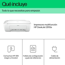 Multifunción HP Deskjet 2810e wifi A4 blanco