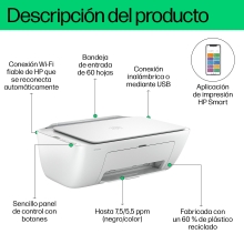 Multifunción HP Deskjet 2810e wifi A4 blanco