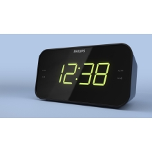 Radio Despertador Philips Tar3306/12 Sintonizacion Digital Color Negro Alarma Dual