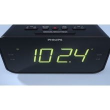 Radio Despertador Philips Tar3306/12 Sintonizacion Digital Color Negro Alarma Dual