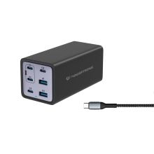 Cargador Conceptronic 200w 4xUSB tipo c / 2xUSB-A Quickcharge 3.0 Pd 3.1