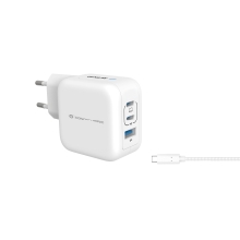 Cargador Conceptronic 2xUSB tipo c / 1xUSB-A Quickcharge 3.0 Pps 67w incluye cable