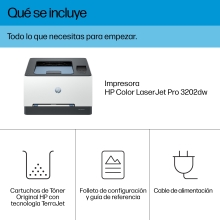 Impresora Laser color HP Laserjet Pro 3202Dw dúplex