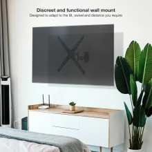 Soporte de pared Tooq LP1356TN-B 13" a 55" gira e inclina con doble brazo