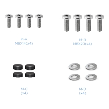 Soporte de pared Tooq LP1356TN-B 13" a 55" gira e inclina con doble brazo