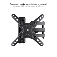 Soporte de pared Tooq LP1345TN-B 13" a 43" gira e inclina con doble brazo