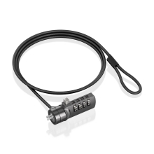 Cable de seguridad AISENS con cerradura de combinación Kensington 1.5m negro