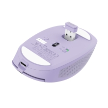 Ratón Trust Wireless Y Bluetooth Ozaa 25384 recargable 6 Botones violeta