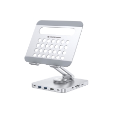 Adaptador USB TIPO C con soporte Conceptronic 1xHDMI 2xUSB-A 3.0 1xUSB-C 1xUSB-C Pd100w 1x3,5mm 1xSD/SDmicro