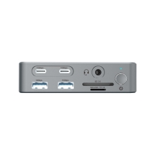 Adaptador USB TIPO C Conceptronic Donn25g 2xHDMI 1xDP 2xUSB-A 2xUSB-C 1x3.5mm 1xRJ45