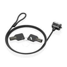 Cable de seguridad AISENS cerradura con llave 1.5m
