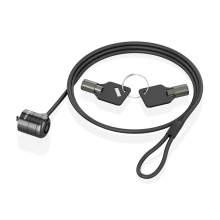 Cable de seguridad AISENS cerradura con llave 1.5m