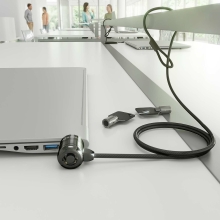 Cable de seguridad AISENS cerradura con llave 1.5m