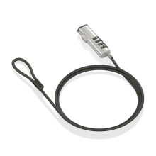 Cable de seguridad AISENS tipo nano con cerradura de combinación 1.5m