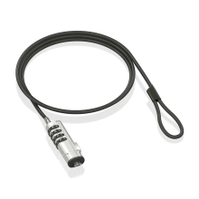 Cable de seguridad AISENS tipo nano con cerradura de combinación 1.5m