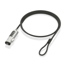 Cable de seguridad AISENS tipo nano con cerradura de combinación 1.5m