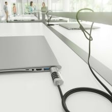 Cable de seguridad AISENS tipo nano con cerradura de combinación 1.5m