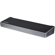 Adaptador USB 3.0  usb-A -2x DisplayPort y HDMI 4K para 3 Monitores - Hub 5x USB-A (1x Fast Charge) - rj45