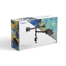 Soporte de mesa TooQ DB1202TN-B 17" a 32" 2 pantallas + portátil 