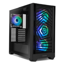 Caja NOX Hummer Plasma Semitorre ATX ventilador ARGB 2x frontales