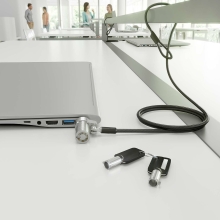 Cable Seguridad AISENS Tipo Nano Cerradura Llave 1.5m