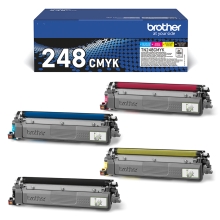 Pack 4 tóner original Brother TN248 todos los colores
