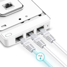 Kit 5x Punto De Acceso Interior Wifi 6 Tp-link Eap615-wall de pared Ax1800 gestion centralizada omada