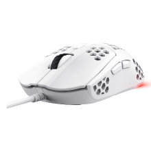 Ratón Trust Gxt928w Helox Usb Ultraligero Gaming blanco